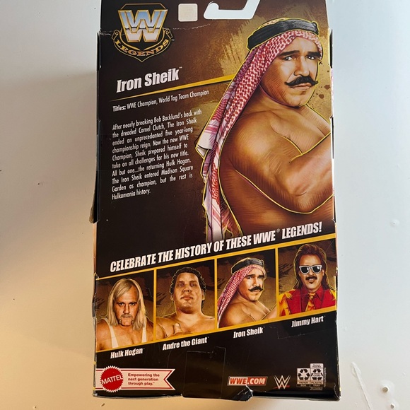 WWE Wrestling Mattel Elite Legends Series 21 Iron Sheik Action Figure - Picture 4 of 6